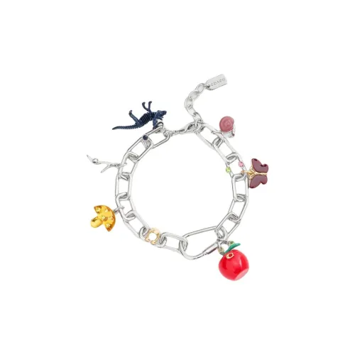 COACH Латунь с покрытием Смола Эмаль Стекло CUBIC Циркон Женские Многоцветные браслеты