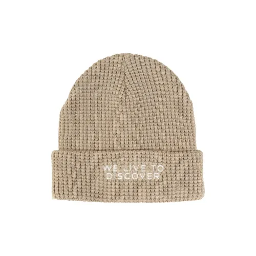 Jack Wolfskin Полиэстер Акрил Трикотажная ткань Шапки-бини Мужской Бежевый