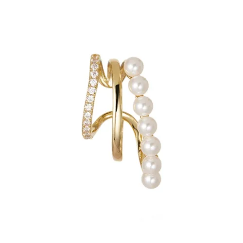 NATURALLYJOJO Shell Pearl Clip On Серьги Женские Золото