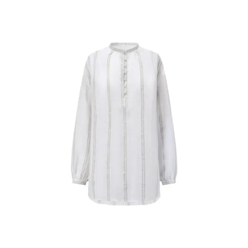 INTO THE EAST Белая Женская Рубашка