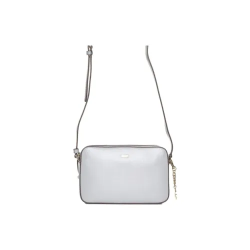 DKNY Телячья кожа Сумка через плечо Сумка на плечо Женская Серый Синий