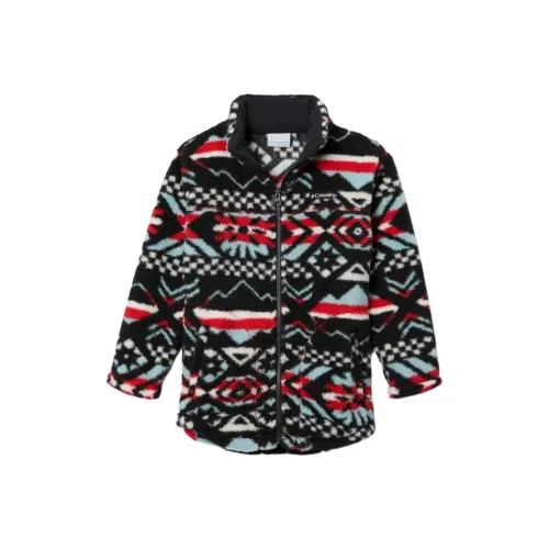 Columbia West Куртки Пальто Красный черный для детей 3-7 лет