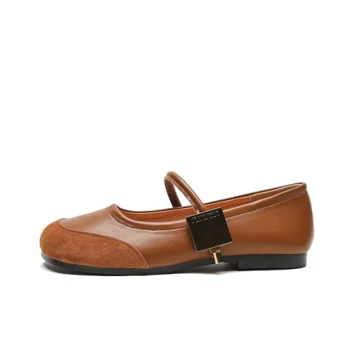 WEISHIBANGWEI Mary Jane обувь Женская Коричневая