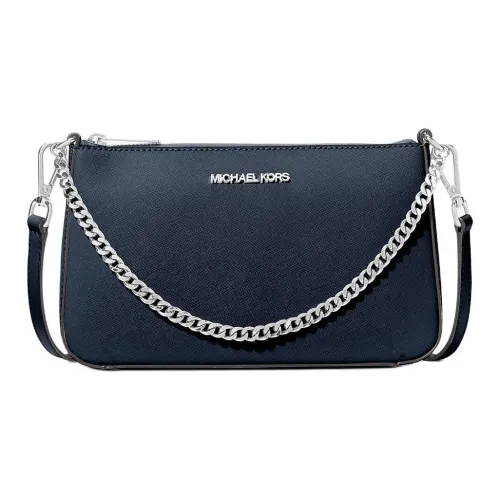 MICHAEL KORS Jet Set Saffiano Кожа Сумка через плечо Средняя Женская Морской синий