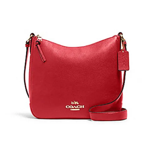 COACH Ellie Кожа Сумка для документов Сумка через плечо Сумка на плечо Средний Женская Красная