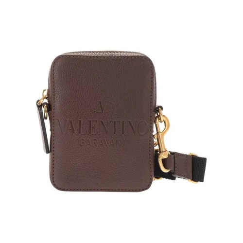 Valentino Кожа Сумка через плечо Унисекс Коричневый