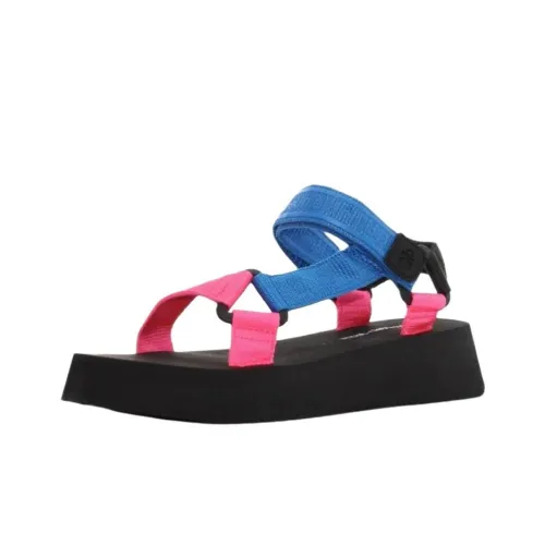 CKJ CALVIN KLEIN JEANS Prefresato Пляжные сандалии 4,5 см Женские Розовые