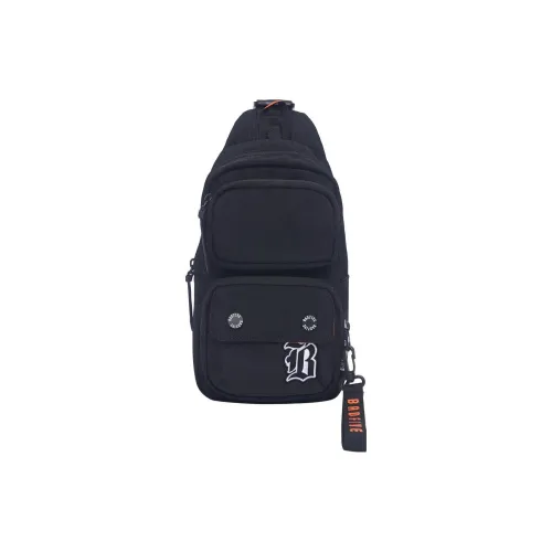 LINING Badfive Полиамид Обхват талии Сумка Грудь Сумка Обычный Унисекс Черный