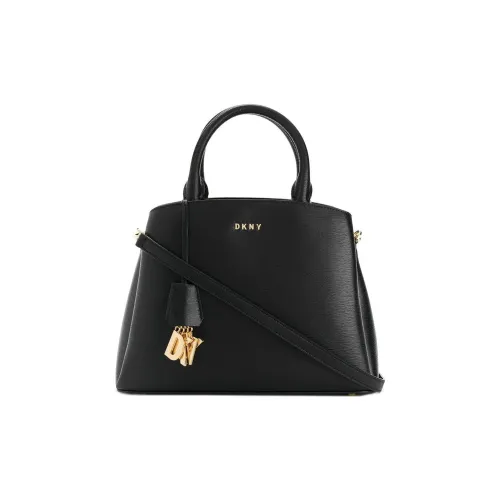 DKNY Кожа Тоут Сумка Сумка для покупок Сумка через плечо Сумка среднего размера Женская Черная