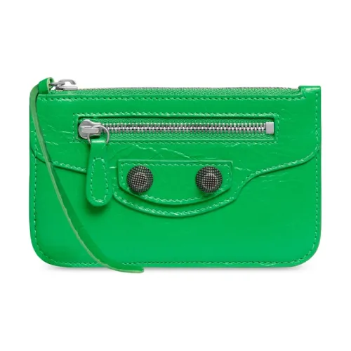 Balenciaga Le Cagole Кошелек из овечьей шкуры кошелек для монет держатель для карт женский зеленый