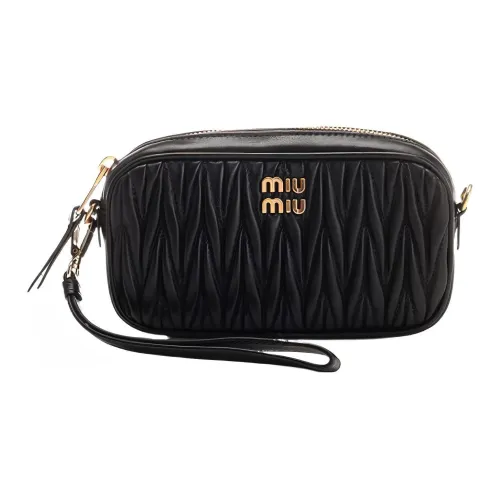MIU MIU Lambskin Clutch Women's Black