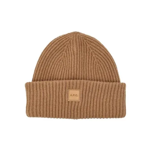 A.P.C Кожа Шапки-бини Унисекс Коричневый