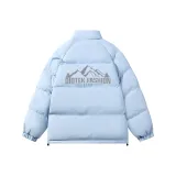 Светло-синий, один хлопковый пуховик