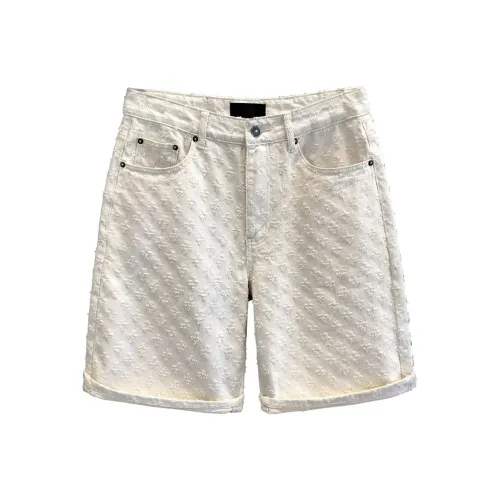 GEOGRE ALEX Белые Мужские Джинсовые Шорты