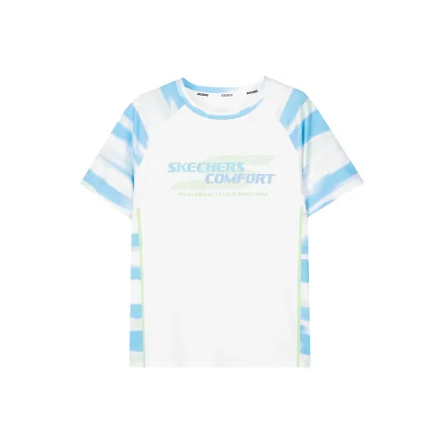 Skechers Kids T-Shirt Синий Желтый Stream Shadow Подростки