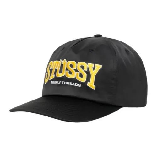 Stussy Полиэстер Эластан Кепки Унисекс Черный Серый