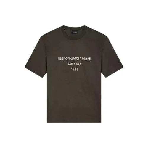 EMPORIO ARMANI SS25 T Рубашка Мужская Яшма