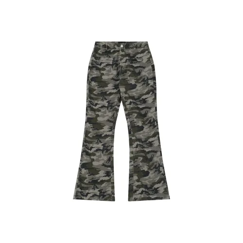 GBXM Карго Брюки Унисекс Камуфляж Зеленый