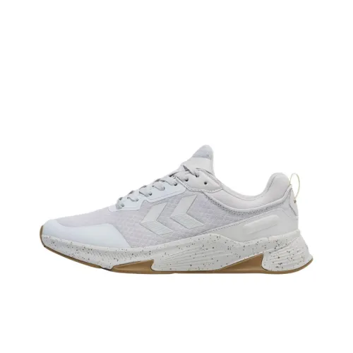 Hummel Slip-resistant Abrasion-resistant Breathable Low-Top Training Shoes Men's White Хуммель Противоскользящие Устойчивые к износу Дышащие Низкие Кроссовки для тренировок Мужские Белые