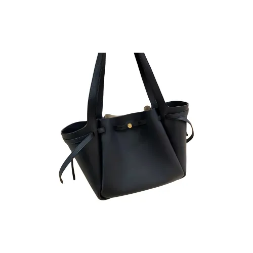 TORY BURCH Romy Bucket GRAIN LEATHER Тоут Сумка Сумка для покупок Сумка Сумка через плечо Женская Черная