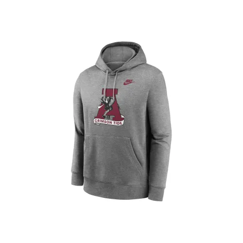 nike CollegeAlabama FW24 Малиновый Tide Legacy Club Primary Logo Свитшот Мужской Серый