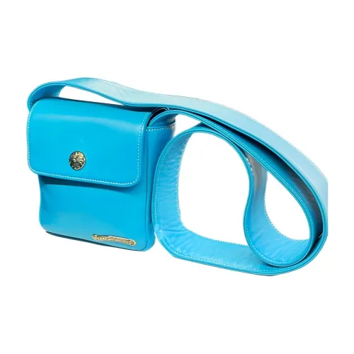 Chrome Hearts Сумка через плечо из коровьей кожи женская синяя