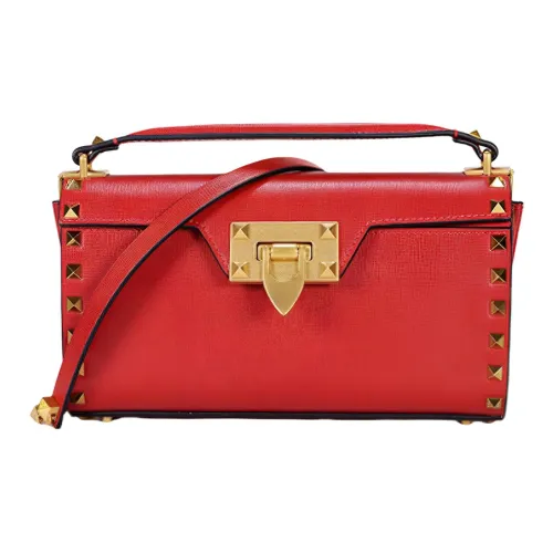 Valentino Сумка через плечо из коровьей кожи женская красная