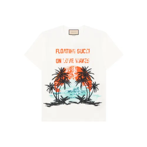 GUCCI Стандартная футболка Женская Белая