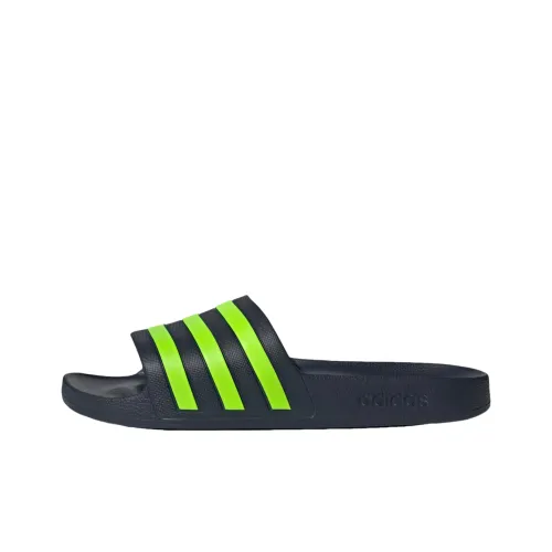 adidas Adilette Aqua EVA Противоскользящие Устойчивые к истиранию Шлепанцы Унисекс Синий Зеленый