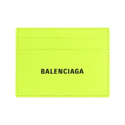 Balenciaga Cash Cow Кожаный держатель для карт Держатель для карт Мужской Желтый