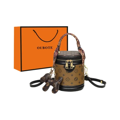 OUBOTE Сумка из синтетической кожи женская кофейного цвета