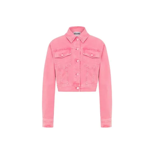 MOSCHINO Розовые Женские Джинсовые Куртки