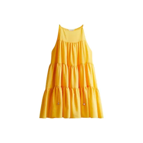 H&M Желтые Женские Платья без рукавов