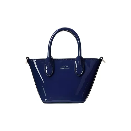 Polo Ralph Lauren Коровья кожа Тоут Сумка Женская Темно-синяя