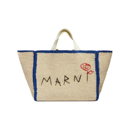 MARNI Полиэстер с Вискозой Тоут Сумка Сумка для покупок Сумка Женская Белая
