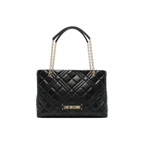 LOVE MOSCHINO Сумка через плечо из кожи женская черная