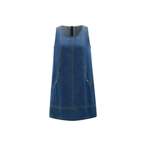 A21 Свет Средне-голубой Женские Платья без рукавов