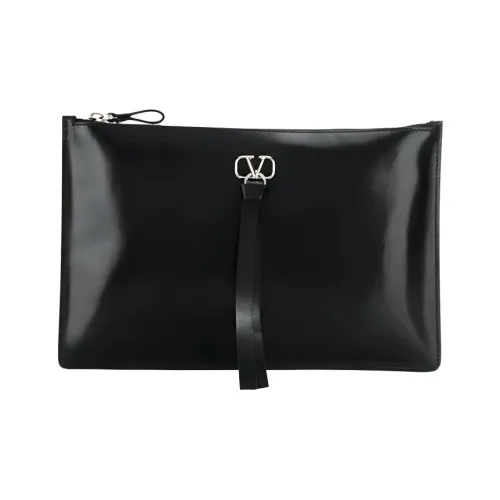 Valentino Телячья кожа Клатч Унисекс Черный