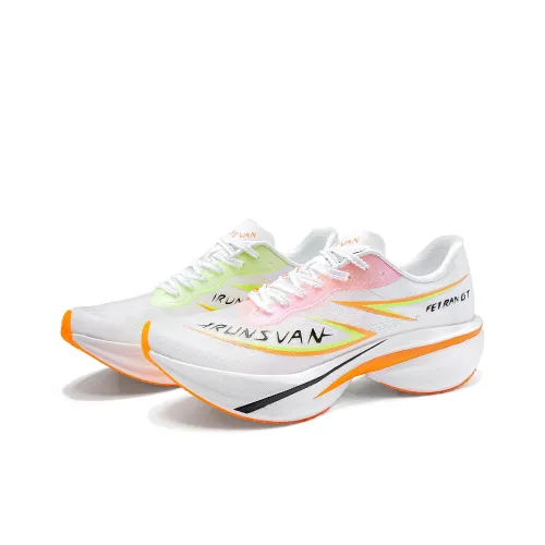 IRUNSVAN Осенние беговые кроссовки унисекс несовпадающие циановый апельсин