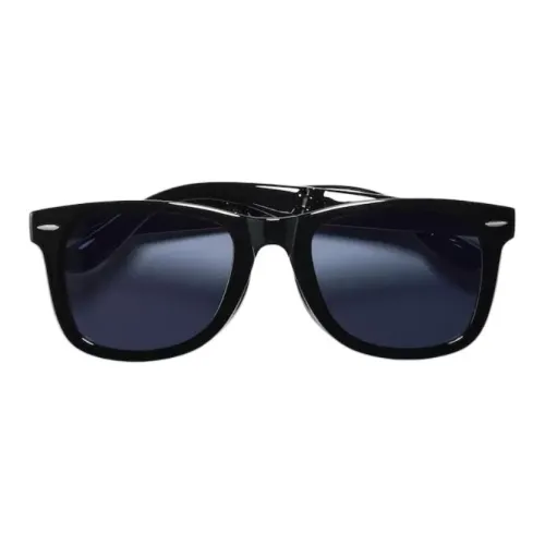 UNIQLO Пластик OVAL SUNGLASSES Унисекс Черный
