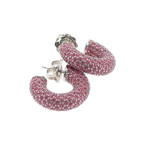 AMINA MUADDI Серьги с камни женские розовые