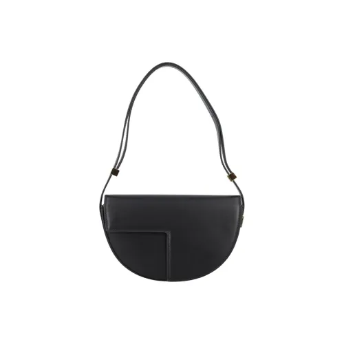 Patou Наппа Кожа Сумка через плечо Женская Черная