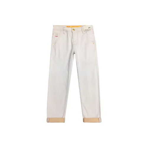 GUSHILANG Розовое золото Желтый Мужские Джинсы