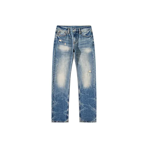 DKRVT Tie Dye Премиум-синий [Упаковка] Мужские Джинсы