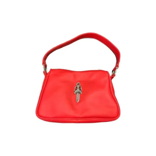 Chrome Hearts Сумка из коровьей кожи сумка через плечо женская оранжево-красная