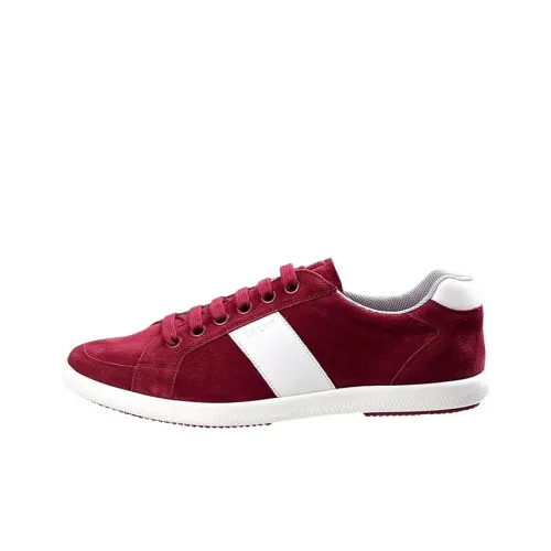 PRADA Низкий Топ Стильный Скейтбординг Красный