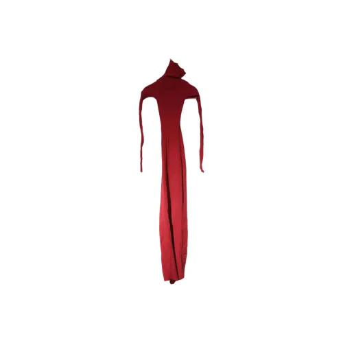 MARC LE BIHAN Red Женские Длинные Рукава Платья