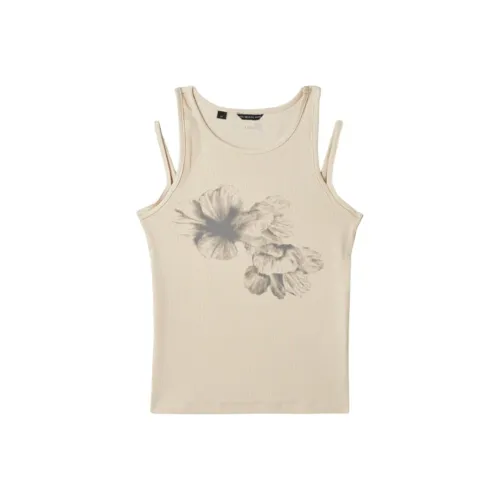 GUESS Светло-бежевые Женские Майки