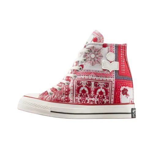 ISABEL MARANT x Converse Chuck 70 Устойчивые к истиранию высокие кеды унисекс бежево-красные