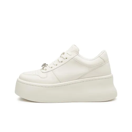 Staccato Low Top Скейтборд Кроссовки Женские Кремово-Белый